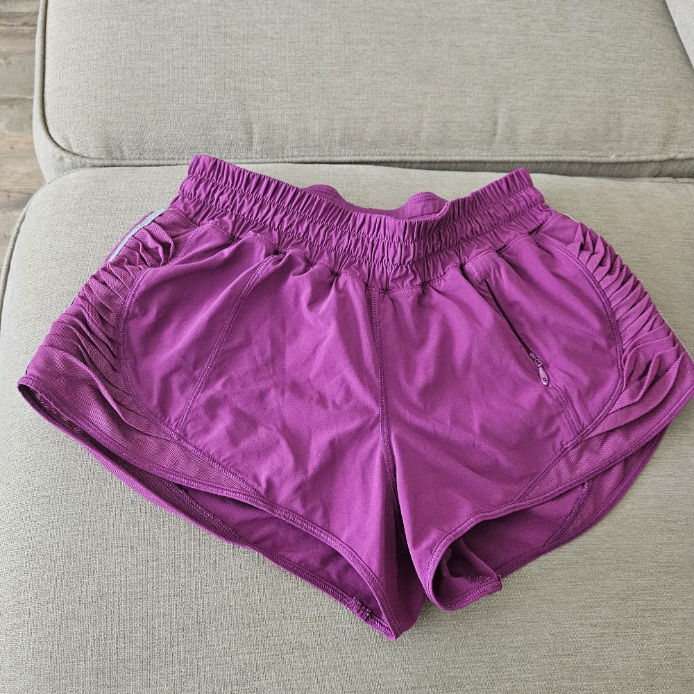 Lululemon Purple Training shorts Running Athletic Spory Workout Active E…